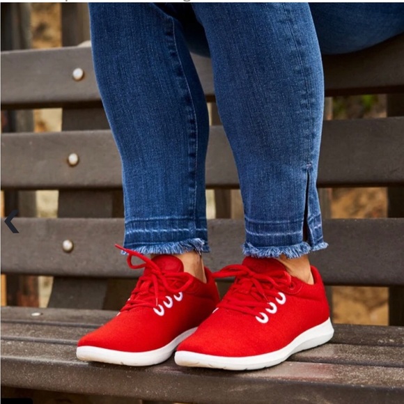 Merino’s Australian Merino Wool Lace-Ups in Red Women's Size 8 - Picture 1 of 9